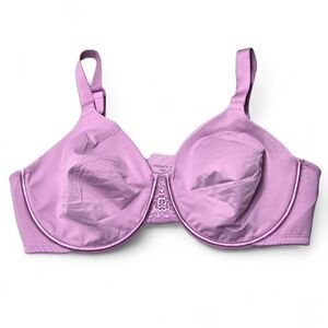 Vanity Fair Lingerie Lilac Beauty Back Back Minimizer Bra 76080 EUC